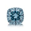 11.23 carats Fancy Vivid Blue Cushion shape, lab diamond