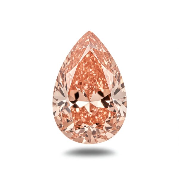 7 carat Fancy Vivid Pink Pear shape, lab diamond
