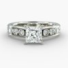 3 carat princess solitaire, channel set Engagement Ring