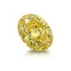 5.5 carats Fancy Vivid Yellow Oval shape, lab diamond