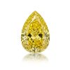 7 Carat Fancy Vivid Yellow Pear shape, lab diamond