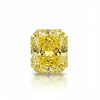 6.85 Carat Fancy Vivid Yellow Radiant shape, lab diamond