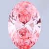 2.73 carat oval fancy vivid pink diamond