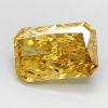 2.75 carat radiant fancy vivid yellow diamond