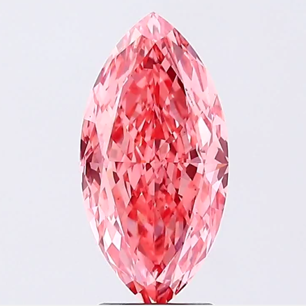 3.92 carat marquise fancy vivid pink diamond