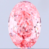 4.02 carat oval fancy vivid pink diamond
