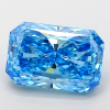 4.03 carat radiant fancy vivid blue diamond