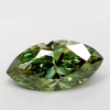 5.09 carat marquise fancy vivid green diamond