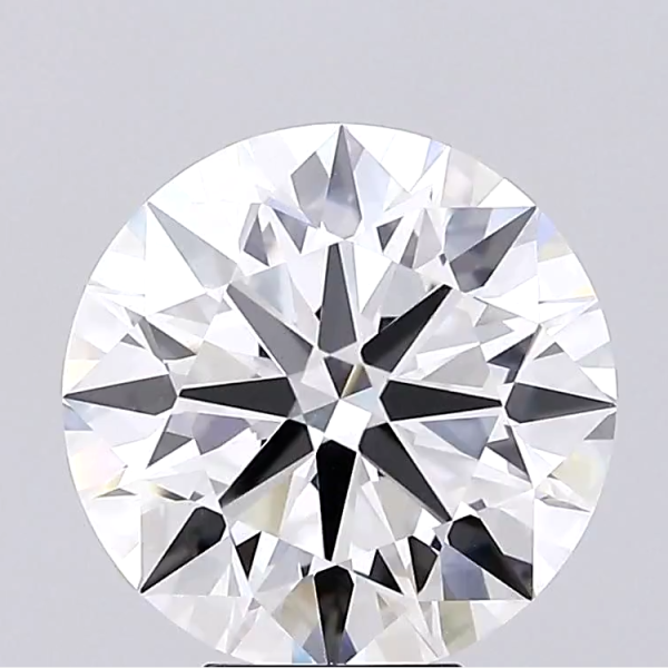 7.08 carat round lab diamond F VVS2